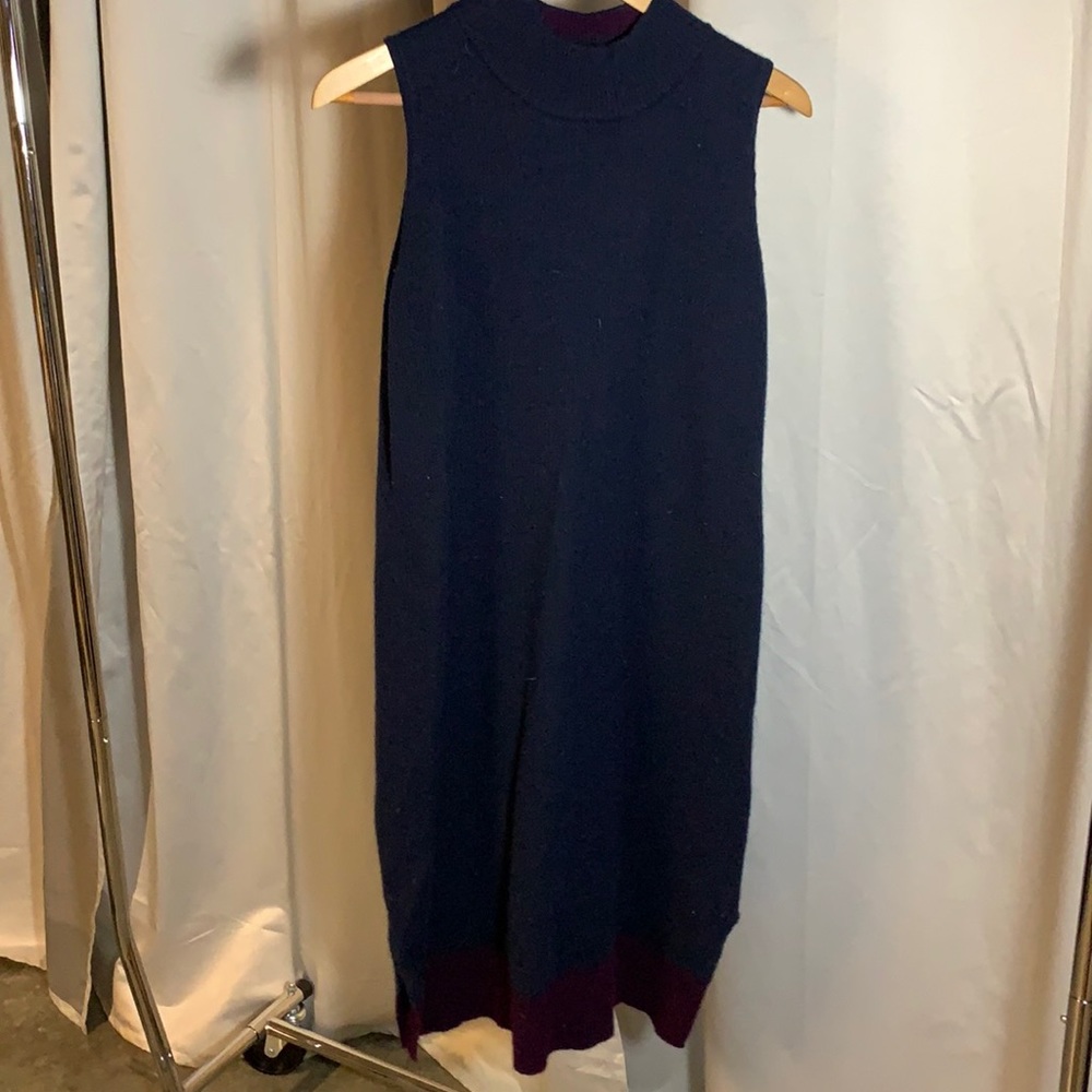 Sleeveless sweater dress